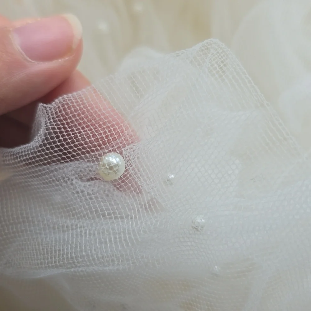 Bride and Harpins Veil with Perls